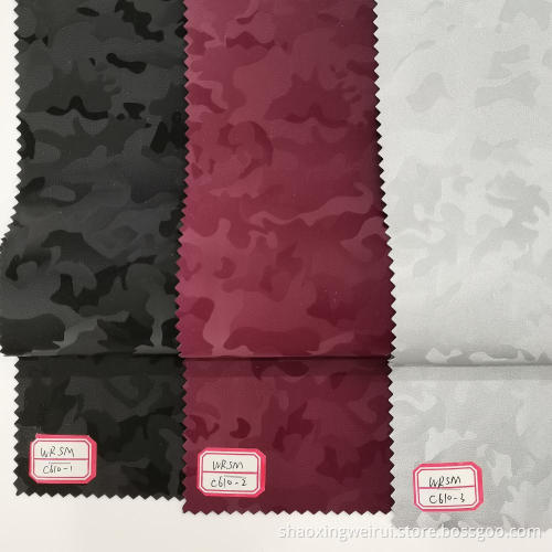 Camouflage Pattern PU Synthetic Leather